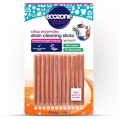 Ecozone Afvoer ontstopper sticks - citrus - 12 st.