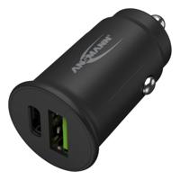 Ansmann InCar Charger CC230PD USB-oplader 30 W 1x USB-A, 1x USB-C USB PD Zwart Auto, Vrachtwagen - thumbnail