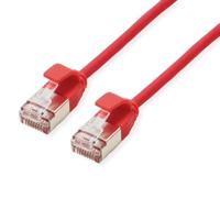 ROLINE F/UTP DataCenter Patchkabel Cat.6A (Class EA), LSOH, extra dun, rood, 5 m - thumbnail