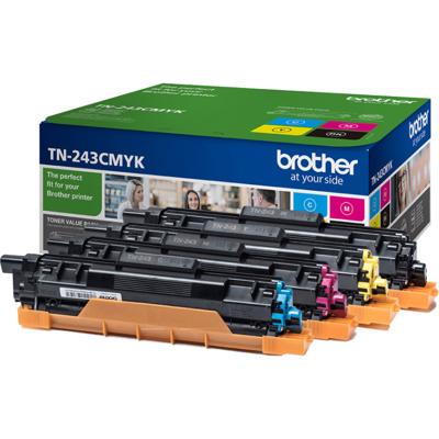 BROTHER 4 Toner Pack - Originele verbruiksartikelen (TN-243CMYK)