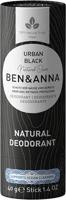 Ben & Anna Deodorant in papiertube - urban black - 40 gram - thumbnail