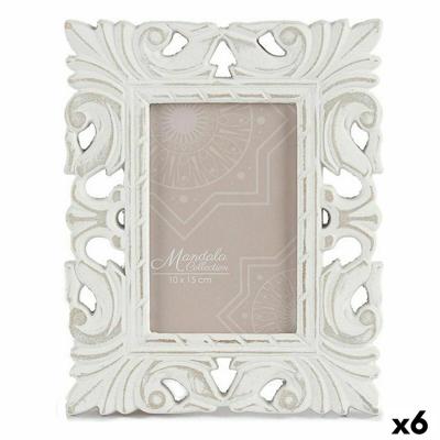 Fotolijsten 18,5 x 23 x 1,3 cm Wit Hout MDF (6 Stuks)