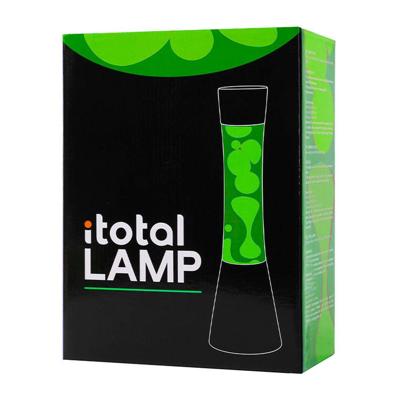 Itotal Lavalamp zwart/groen/geel, 40cm