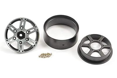 Fastrax 1.9" Heavyweight Split 6-Spoke Aluminium Beadloc Wheels (4pcs) - Zwart