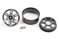 Fastrax 1.9" Heavyweight Split 6-Spoke Aluminium Beadloc Wheels (4pcs) - Zwart - thumbnail