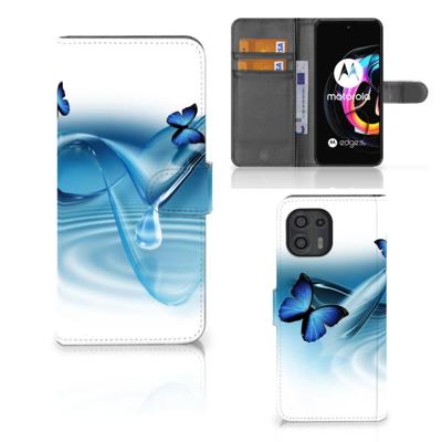 Motorola Edge 20 Lite | Telefoonhoesje | Met pasjeshouder | Vlinders