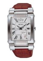 Horlogeband Seiko SPQ011P1 / 5Y63-0AC0 / 4LD2JB Leder Bordeaux 16mm - thumbnail