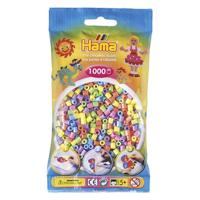 Hama strijkkralen pastelkleuren 1000 stuks - thumbnail