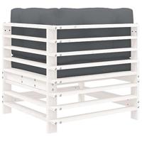 Hoekbank met kussens massief grenenhout - thumbnail