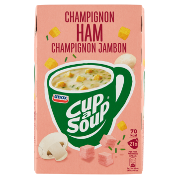 Cup-a-Soup champignon ham, pak van 21 zakjes