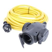 AS Schwabe 61456 Stroom Verlengkabel 16 A Geel 10.00 m AT-N07V3V3-F 3G 1,5 mm² - thumbnail