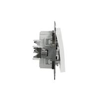 Schneider Electric EPH1170121D Dubbele knop Asfora Wit (RAL 9003) 1 stuk(s) - thumbnail