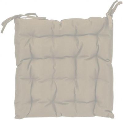 Basic Stoelkussen 40x40x6 cm beige