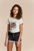 Geisha Meisjes t-shirt 'Jungle vibes' - Mint - thumbnail