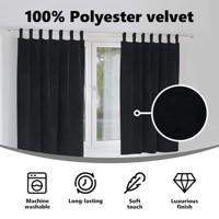 VidaXL Verduisterende gordijnen 2 pcs zwart 140 x 175 cm fluweel - thumbnail