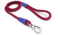 Morso hondenriem regular rope gerecycled red velvet rood - thumbnail