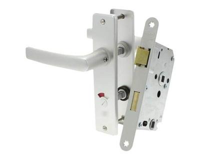 Nemef vrij- en bezetslot - incl. beslag - WC63/8 mm - doornmaat 50 mm - 1264/94 blister
