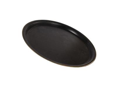 Onderbord zwart/goud Ø39x2,5cm