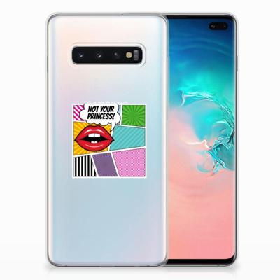Samsung Galaxy S10 Plus | Sillicone Back Cover | Popart Princess Samsung Galaxy S10 Plus | Sillicone Back Cover | Popart Princess