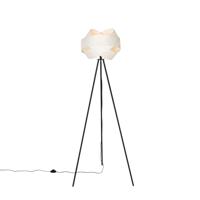 QAZQA Moderne vloerlamp wit - Cloth - thumbnail