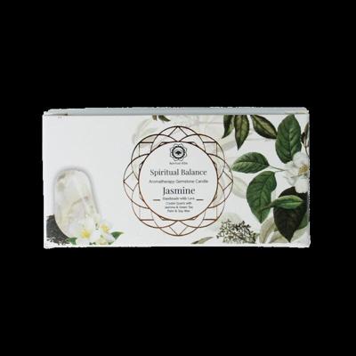 Green Tree Geurkaars edelsteen spiritueel balans jasmijn 70 Gram Green Tree Geurkaars edelsteen spiritueel balans jasmijn 70 Gram