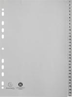 Exacompta tabbladen numeriek voor ft A4, uit PP, 31 tabs, grijs - thumbnail