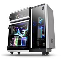 Thermaltake Level 20 Full Tower PC-behuizing Zwart, Zilver 3 voorgeïnstalleerde LED-ventilators, Zijvenster, Harde schijf installatie zonder gereedschap - thumbnail