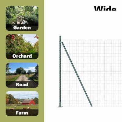 VidaXL Hek met paal groen 1,5 x 10 m staal en pvc