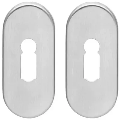 Intersteel Set van 2 sleutelrozettenTira ovaal RVS 4mm - 0035.341886