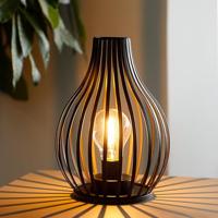 JHY JHY30481 Metalen LED Draadlamp 15.2x24.1 cm Zwart - thumbnail