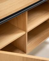 Kave Home Dressoir 'Nadyria' 140cm, kleur eiken / zwart - thumbnail