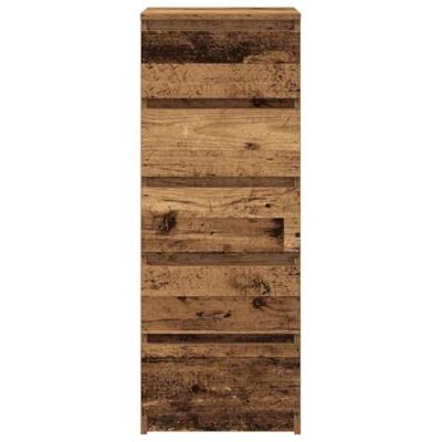 Dressoir met lades 37,5x35x99 cm bewerkt hout oud hout Dressoir met lades 37,5x35x99 cm bewerkt hout oud hout