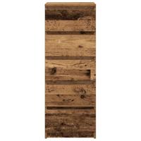 Dressoir met lades 37,5x35x99 cm bewerkt hout oud hout - thumbnail