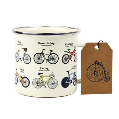 Gift Republic Bikes - Emaille Mok