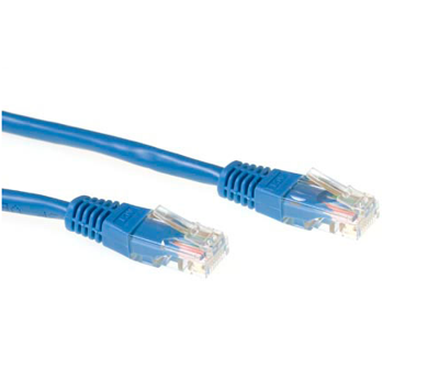 ACT Blauwe 20 meter U/UTP CAT6 patchkabel met RJ45 connectoren