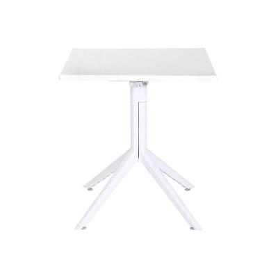 Eettafel Home ESPRIT Wit Metaal Polypropyleen 70 x 70 x 75 cm