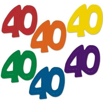 Jumbo confetti 40 jaar Jumbo confetti 40 jaar