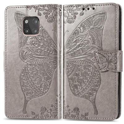 Butterfly Love bloemen reliëf horizontale Flip lederen case voor Huawei mate 20 Pro met houder & kaartsleuven & portemonnee (grijs) Butterfly Love bloemen reliëf horizontale Flip lederen case voor Huawei mate 20 Pro met houder & kaartsleuven & portemonnee (grijs)