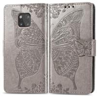 Butterfly Love bloemen reliëf horizontale Flip lederen case voor Huawei mate 20 Pro met houder & kaartsleuven & portemonnee (grijs) - thumbnail