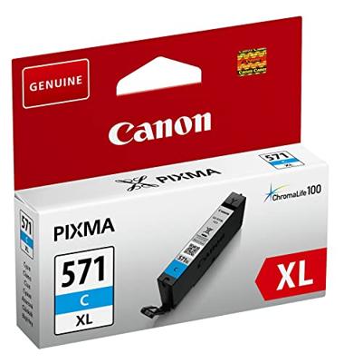 Canon inktcartridge CLI-571XL, 375 foto's, OEM 0332C001, cyaan Canon inktcartridge CLI-571XL, 375 foto's, OEM 0332C001, cyaan