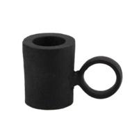 Daan Kromhout Kaarsenhouder dobra metaal zwart 7 cm | 24 stuks - thumbnail