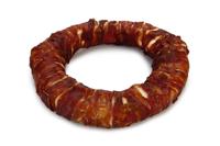 Beeztees Runderhuid ring met eend 1x 19cm - thumbnail