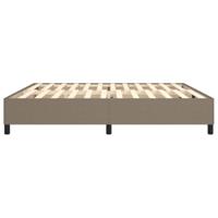 Bedframe zonder matras stof taupe 200x200 cm - thumbnail