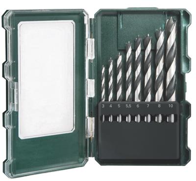 Metabo 626705000 Hout-spiraalboorset 8-delig 3 mm, 4 mm, 5 mm, 5.5 mm, 6 mm, 7 mm, 8 mm, 10 mm 1 stuk(s)