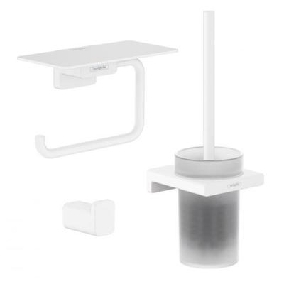 Hansgrohe Addstoris toiletaccessoireset - driedelig - Wit mat SW651158/SW651261/SW651245 Hansgrohe Addstoris toiletaccessoireset - driedelig - Wit mat SW651158/SW651261/SW651245