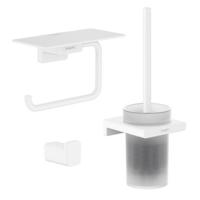 Hansgrohe Addstoris toiletaccessoireset - driedelig - Wit mat SW651158/SW651261/SW651245 - thumbnail