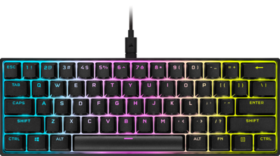 Corsair K65 RGB Mini Mechanisch Gaming Toetsenbord Cherry MX Red Qwerty Corsair K65 RGB Mini Mechanisch Gaming Toetsenbord Cherry MX Red Qwerty
