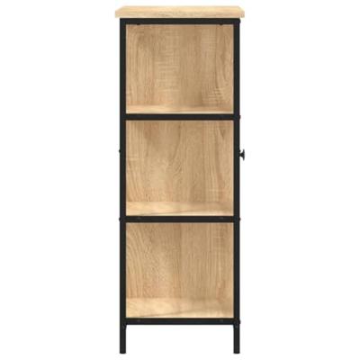 Dressoir 70x30x80 cm bewerkt hout sonoma eikenkleurig