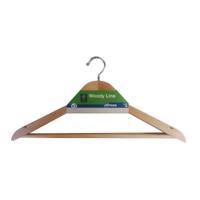 Kledinghangers Mondex Pak Ecologisch Natuurlijk Hout 3 Stuks (43 x 22,5 cm) - thumbnail