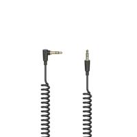 Hama Audiokabel Flexi-Slim spiraal, 3,5-mm-jack-st. 90 - stekker, stereo, 1,5 m Luidspreker kabel - thumbnail